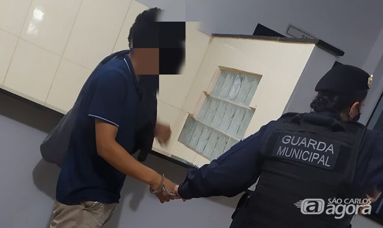 Ladrão foi detido pela GM e encaminhado à CPJ - Crédito: Divulgação