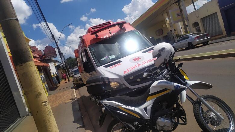 Ciclista foi socorrido pelo Samu à UPA Vila Prado - Crédito: Maycon Maximino