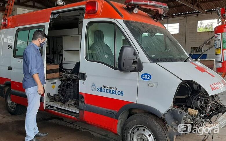 Vereador Bruno Zancheta denuncia precariedade: ambulância aguarda há mais de 2 anos uma manutenção - 