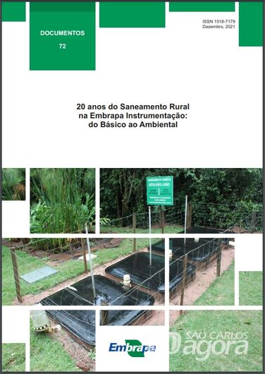 Embrapa São Carlos apresenta história dos 20 anos de saneamento rural em publicação gratuita - Crédito: Divulgação