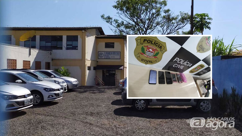 Celulares dos autores foram apreendidos - Crédito: SCA