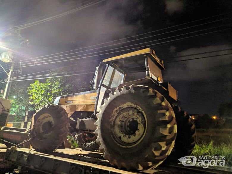 Trator furtado em fazenda de Ibaté é localizado em São Carlos - Crédito: Divulgação