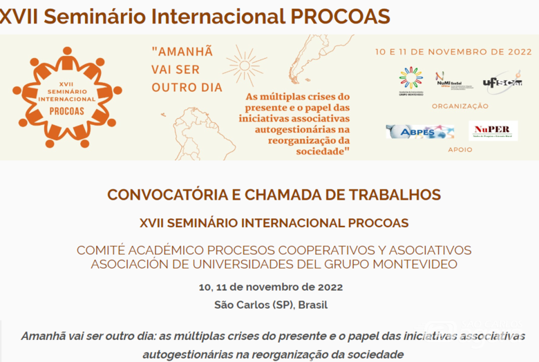 São Carlos sediará evento internacional sobre Economia Solidária - 