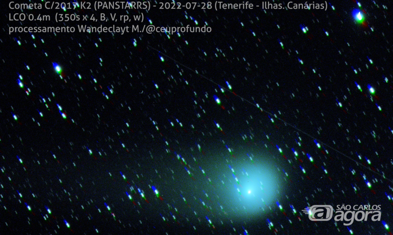 Cometa K2 chega hoje ao ponto mais próximo da Terra - Crédito: © Wandeclayt Melo - Projeto Céu Profundo
