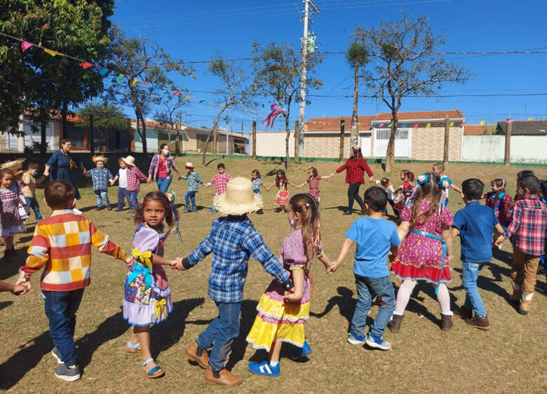 Festa junina anima alunos da rede municipal de ensino de Ibaté - Crédito: Divulgação