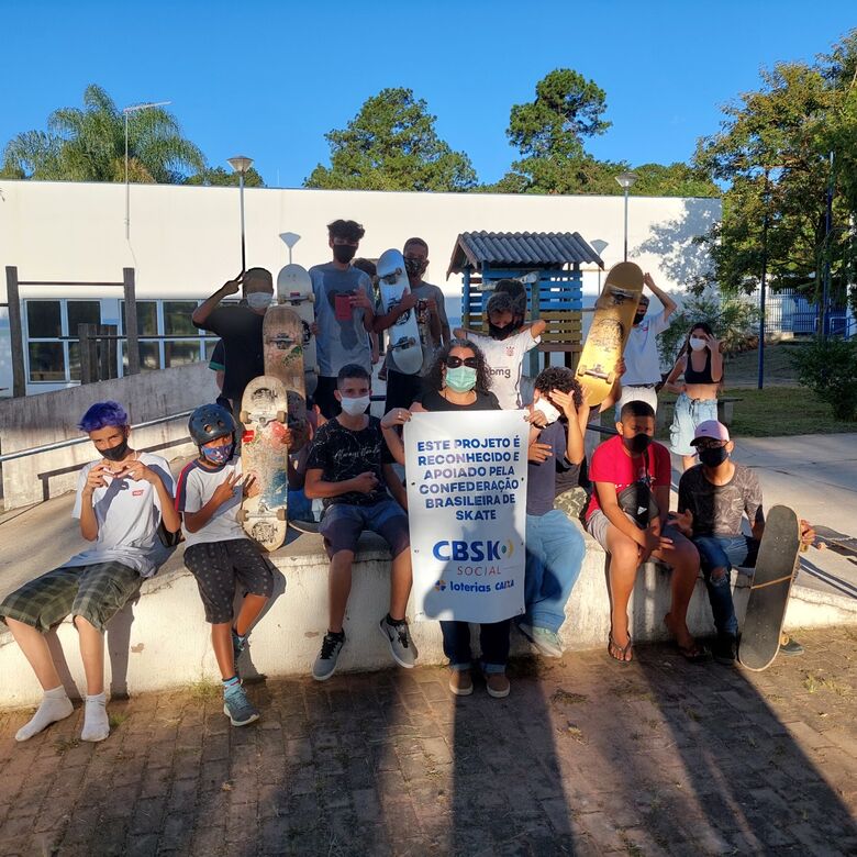 Projeto Social Skate Cidadão é realizado no Ceus das Artes no São Carlos 8 - Crédito: Divulgação