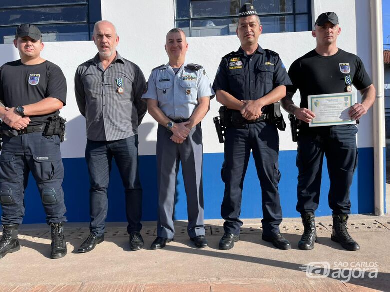 Segurança Pública e GM recebem medalha de honra ao mérito da Associação Brasileira das Forças Internacionais de Paz - Crédito: Divulgação
