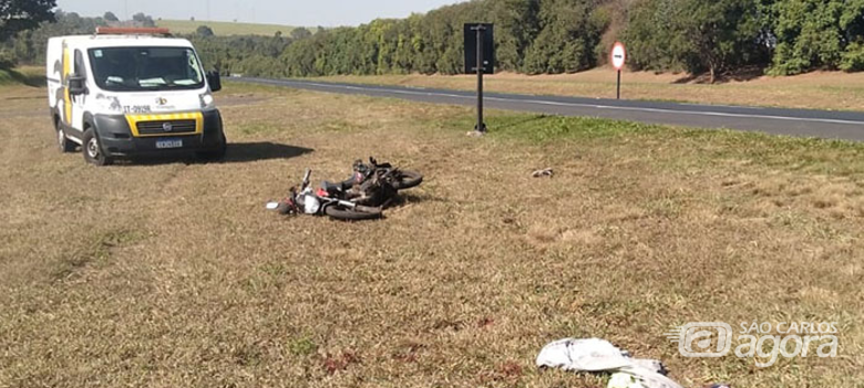 Motociclista perde a perna após acidente na Washington Luís - Crédito: redes sociais