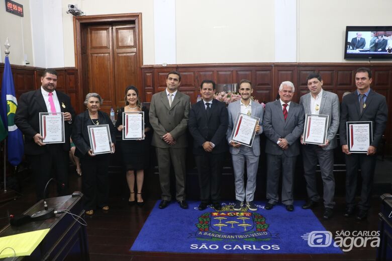 Câmara entrega títulos de Comerciante do Ano e Homenageado das edições de 2020, 2021 e 2022 - Crédito: Divulgação