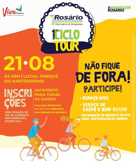 1º Ciclo Tour Rosário acontece dia 21/08 no Kartodromo - 