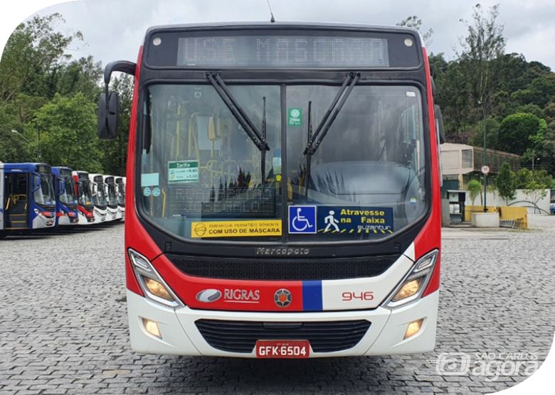 Ônibus da Rigras transportes em Ribeirão Pires - Crédito: divulgação Site Rigras
