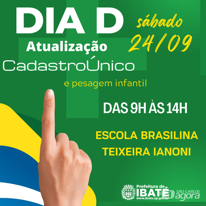 Ibaté realiza "Dia D" de atualização do Cadastro único - 