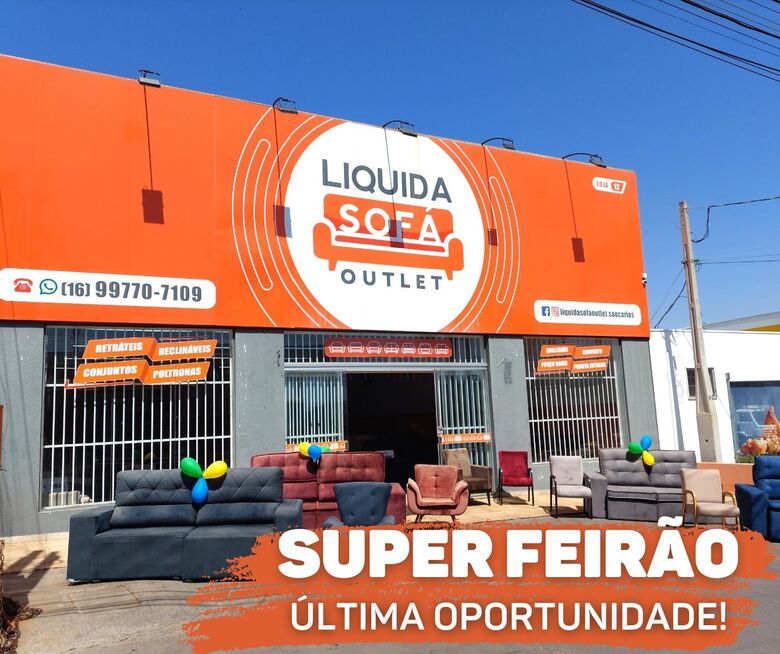 Última chance: Mega Feirão na Outlet Liquida Sofá - São Carlos Agora