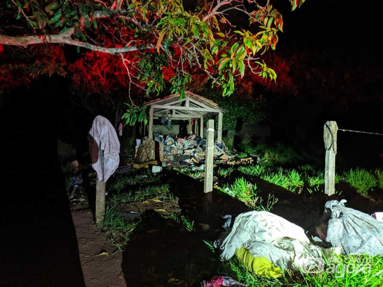 Local onde o corpo foi localizado - Crédito: Maycon Maximino