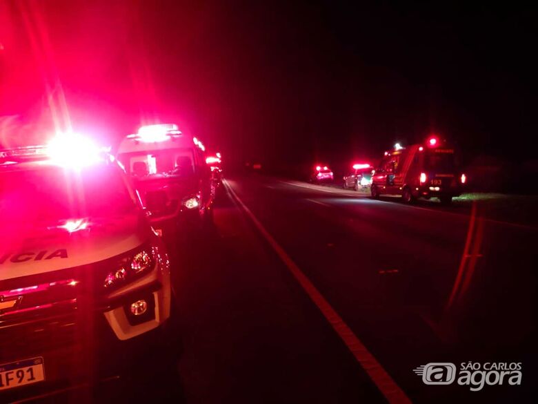 Movimentação policial no local da ocorrência  - Crédito: Maycon Maximino 