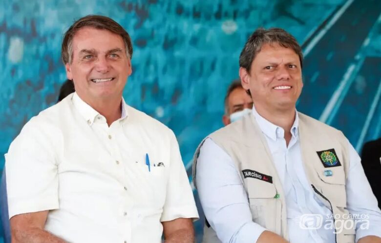 Bolsonaro e Tarcísio vencem em São Carlos - Crédito: Alan Santos/PR