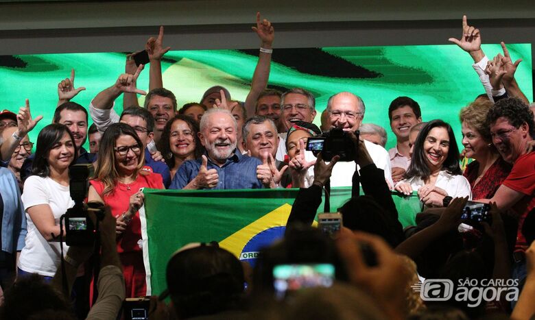 Lula após a vitória no segundo turno - Crédito: © Rovena Rosa/Agência Brasil