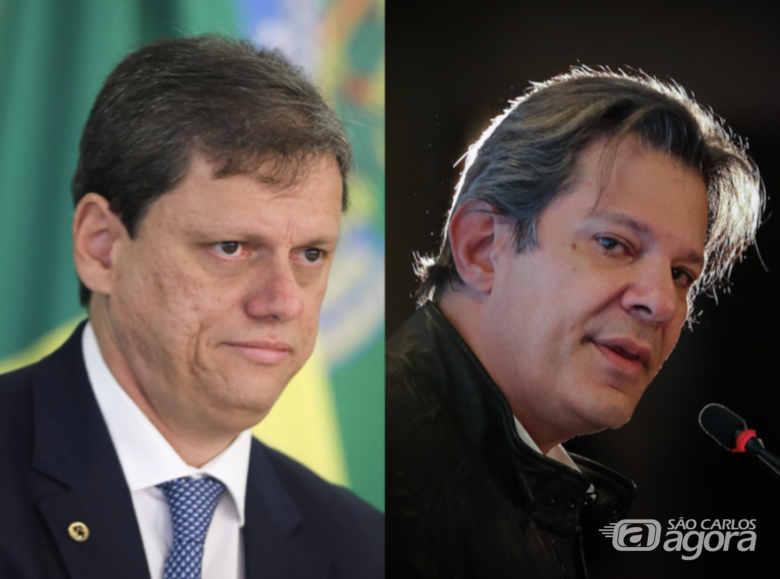 Tarcísio de Freitas e Fernando Haddad vão para o 2º turno na disputa pelo Governo de São Paulo - Crédito: Reprodução Poder 360