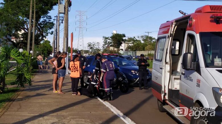 Motociclista sofre acidente no Distrito Industrial - Crédito: Maycon Maximino