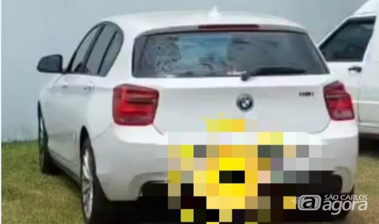 Carro foi apreendido por policiais civis em Araraquara - Crédito: Divulgação