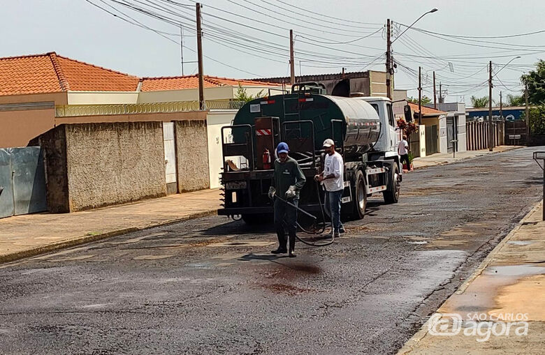 Prefeitura de Ibaté investe aproximadamente R$ 1,7 em recapeamento asfáltico - Crédito: Divulgação