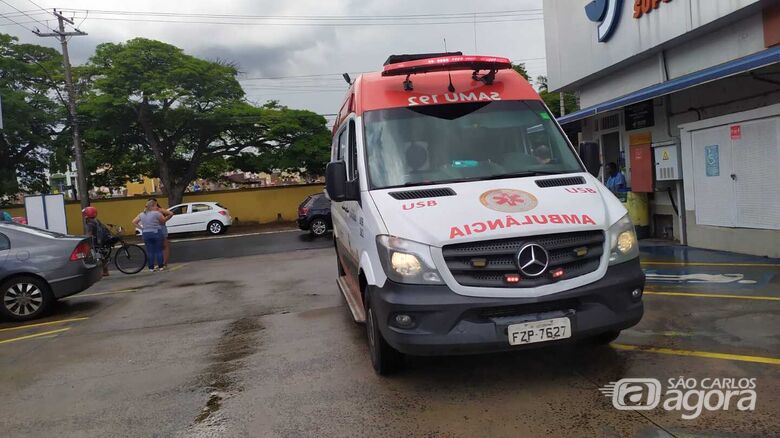 Ciclista sofre queda na região do cemitério Nossa Senhora do Carmo - Crédito: Maycon Maximino