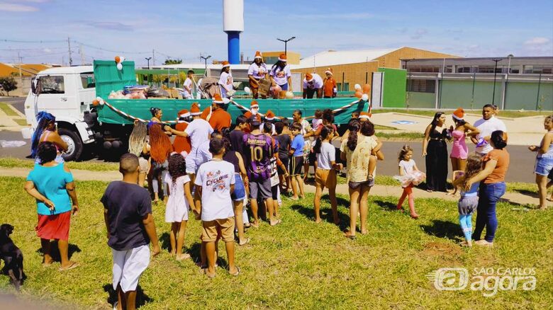 Momentos de pura felicidade marcaram o Natal Solidário do Grupo Criança Feliz - Crédito: Divulgação