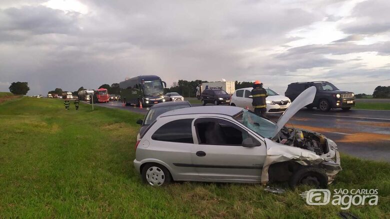 Homem sofre ferimento grave após ser atropelado na rodovia Washington Luís - Crédito: Maycon Maximino