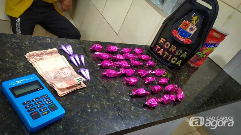 Adolescente é flagrado vendendo drogas para viciado no Zavaglia - Crédito: Maycon Maximino