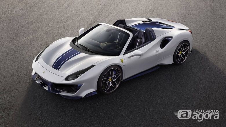Ferrari 488 Pista Spider tem o IPVA mais caro de São Carlos - Crédito: reprodução/divulgação Automais TV