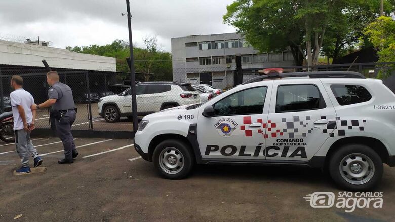 Acusado durante encaminhamento à CPJ - Crédito: Maycon Maximino