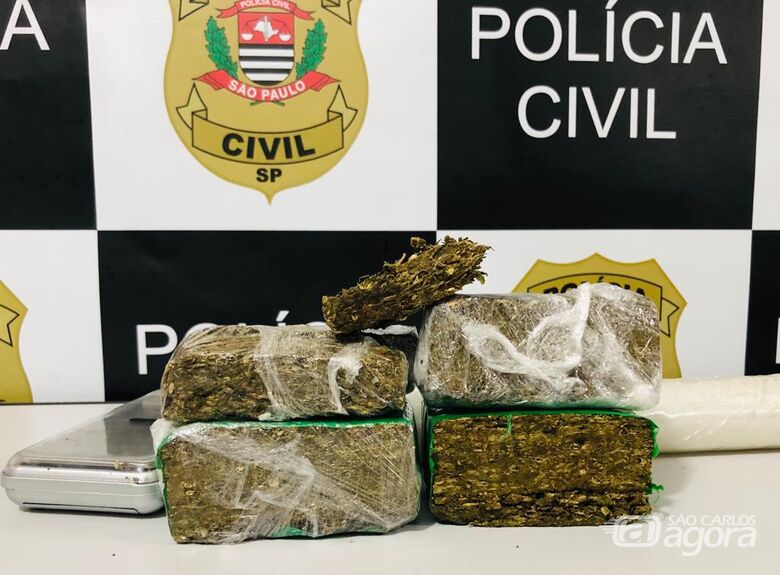 Policiais da Dise apreendem droga e mulher é presa no Eduardo Abdelnur - Crédito: Divulgação