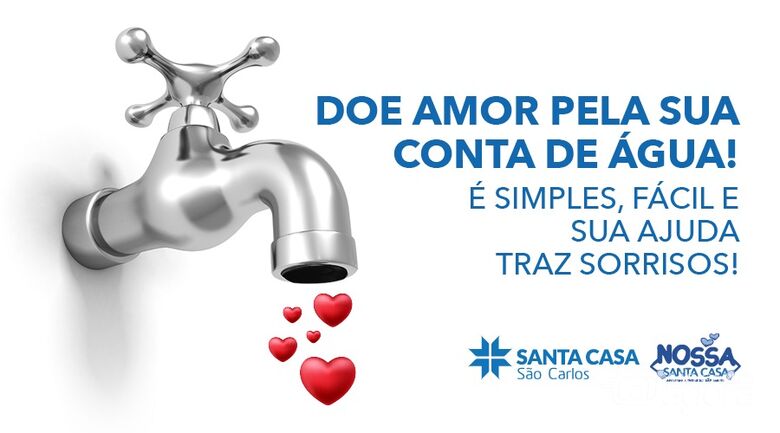 Santa Casa pode receber doações pela conta de água do Saae - Crédito: Divulgação
