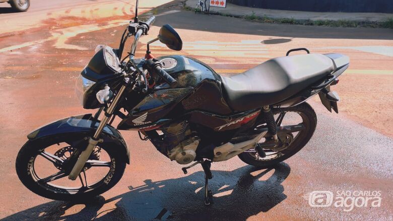 A moto foi furtada na região da praça Itália - Crédito: Divulgação