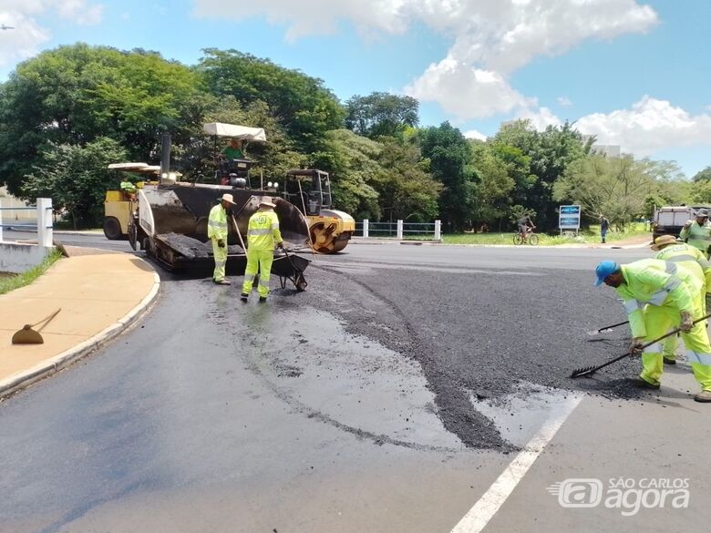 Operação tapa-buracos é realizada em vias atingidas pelas chuvas - Crédito: Divulgação