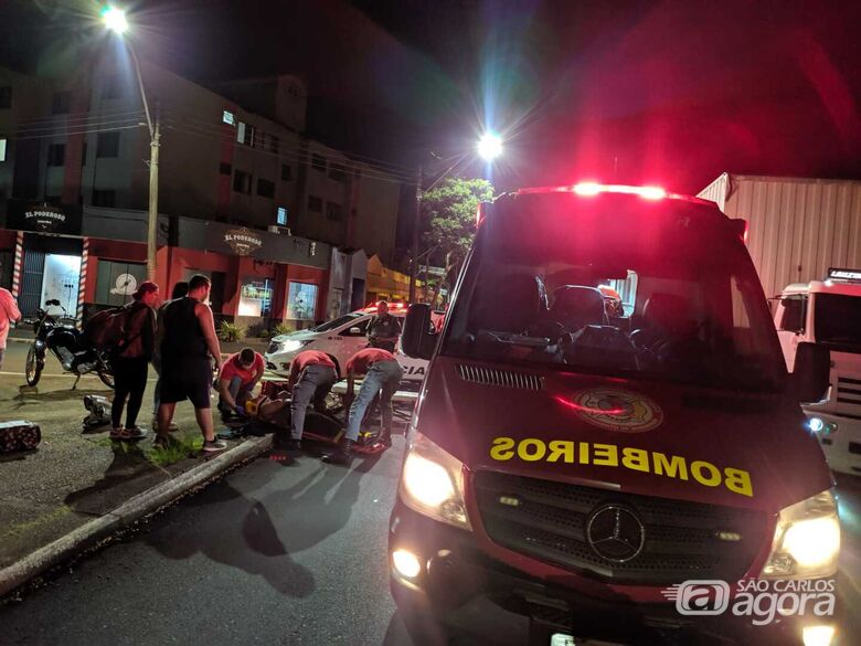 Motociclista sofre acidente na região da USP - Crédito: Maycon Maximino