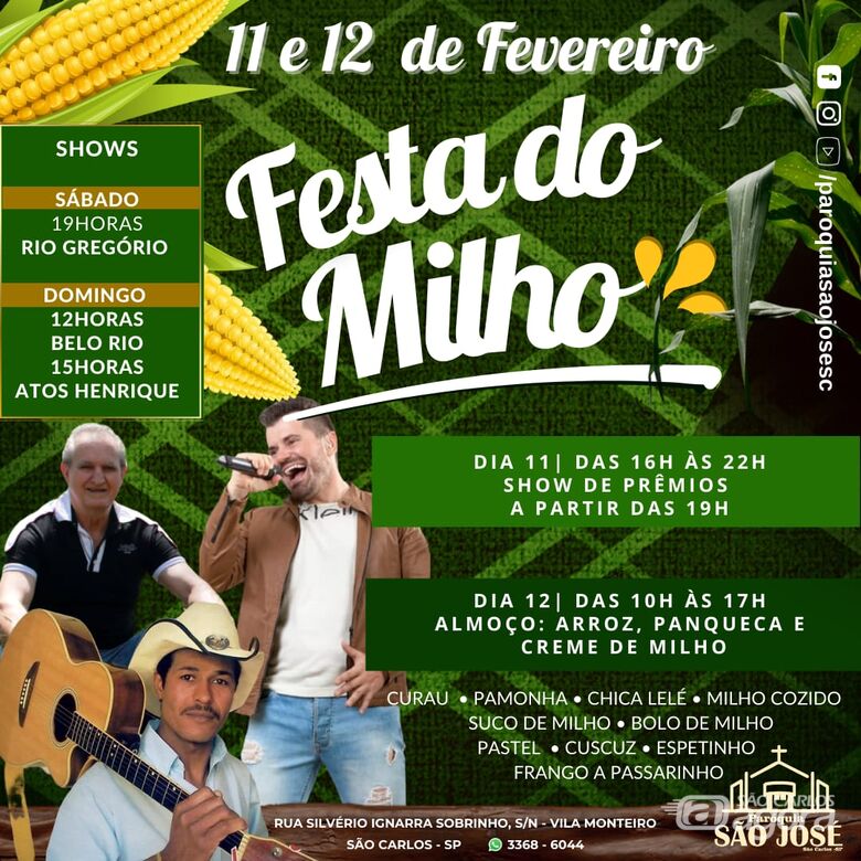 Paróquia São José realiza a tradicional Festa do Milho neste final de semana -