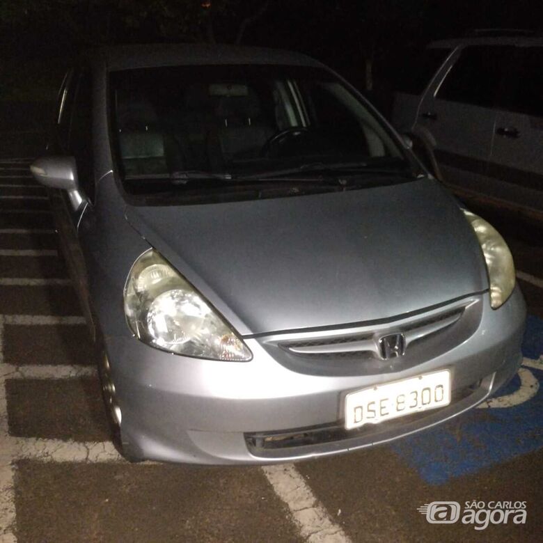 Honda Fit foi restituído ao proprietário - Crédito: Divulgação