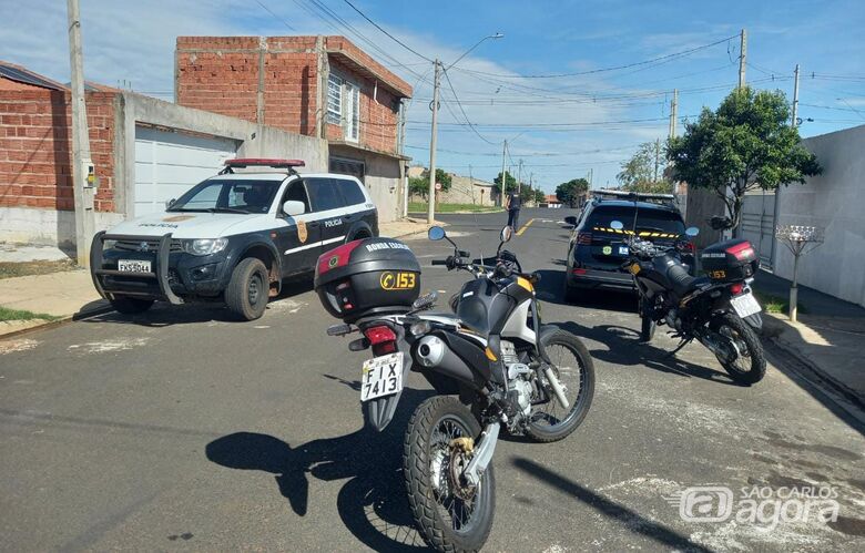 GM de Ibaté auxilia Polícia Civil durante prisão de acusado de tráfico de drogas - Crédito: Divulgação