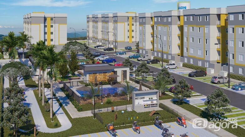 Empreendimentos da ADN Construtora no Minha Casa Minha Casa contam com diferenciais de alto padrão. (Imagem: perspectiva do empreendimento Valência Residence). -