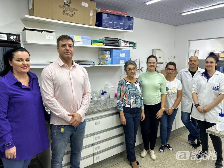 Presidente do SAAE visita laboratórios em semana de nova avaliação do Inmetro - Crédito: divulgação