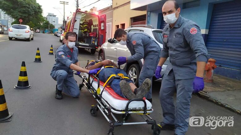 Motociclista se envolve em acidente na Vila Prado - Crédito: Maycon Maximino