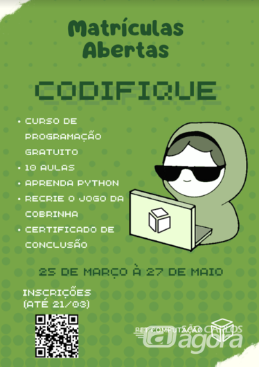 Aprenda programação no ICMC: inscrições abertas para o projeto Codifique -