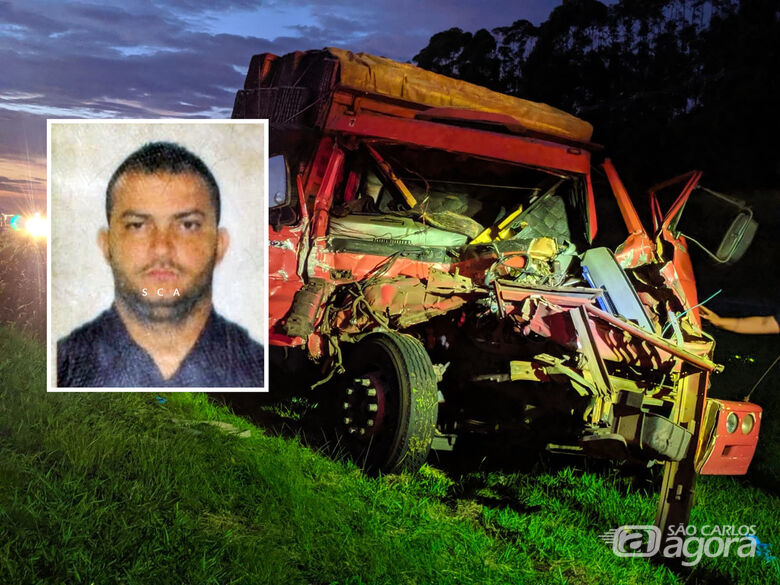 Colisão entre caminhões deixa um morto na Washington Luís em São Carlos - Crédito: Maycon Maximino