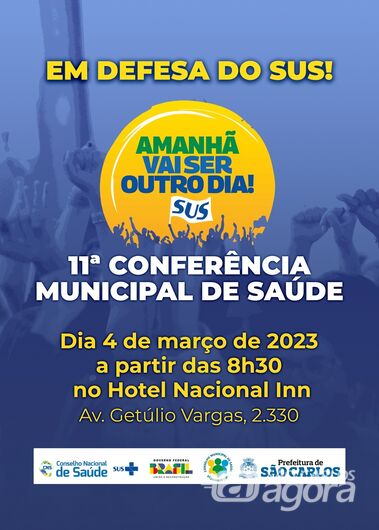 Conferência Municipal de Saúde acontece neste sábado - Crédito: Divulgação
