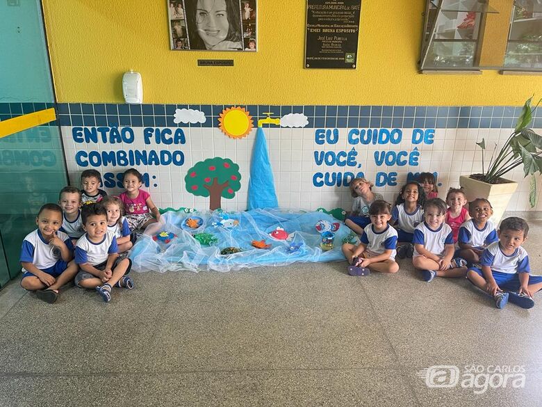 Escolas de Ibaté realizam atividades para marcar o “Dia Mundial da Água” - Crédito: Divulgação