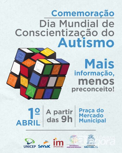 No Dia Mundial de Conscientização do Autismo terá caminhada em São Carlos - 