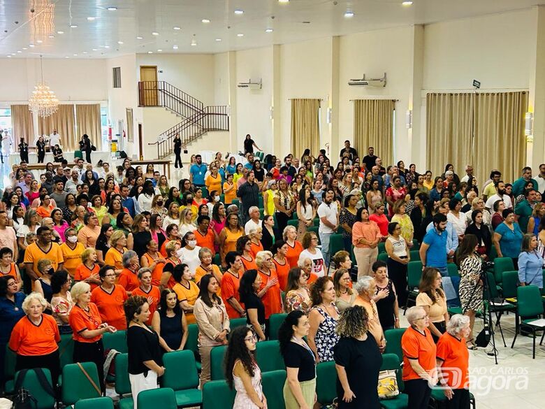 Primeiro dia de reunião do Conselho Estadual do Idoso tem a participação de 95 municípios em São Carlos - Crédito: Divulgação