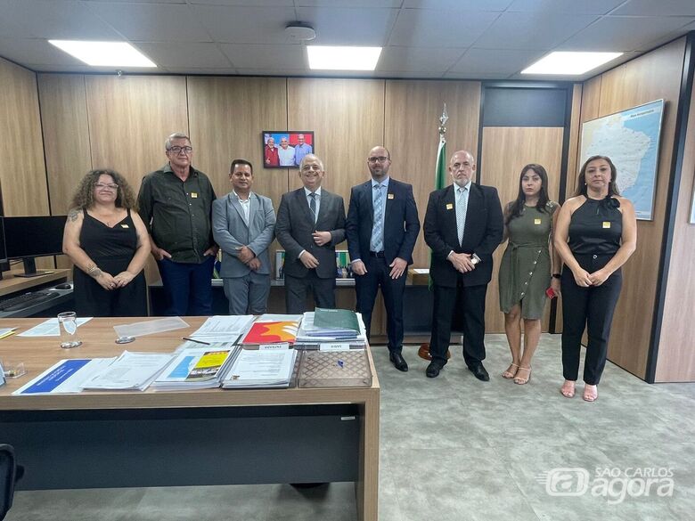 Márcio França recebe comitiva são-carlense em Brasília - Crédito: Divulgação