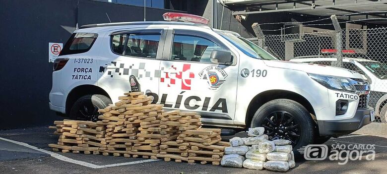 Força Tática de Rio Claro apreende grande quantidade de drogas no Jardim Maracanã - Crédito: SCA